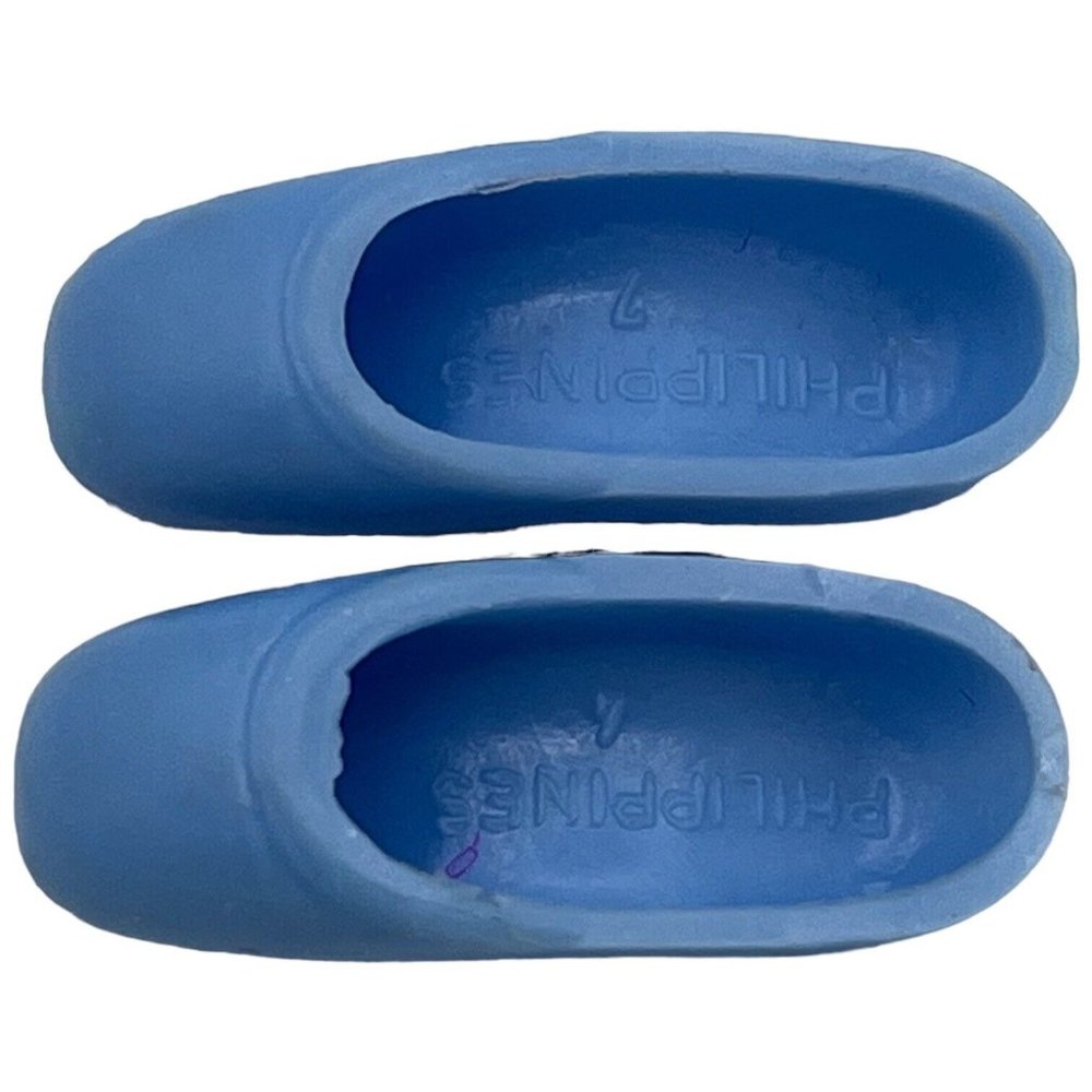 Fashion Doll Ballerina Ballet Slippers Point Shoes Light Blue